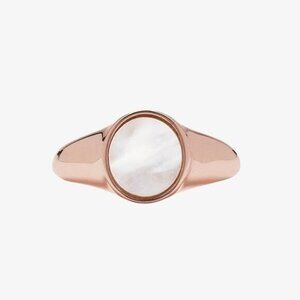 Pura Vida Mother of Pearl Signet Ring - Size 5